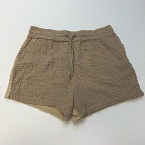 White Birch Womens Casual Shorts Multicolor Beige Elasted Waist High Rise L